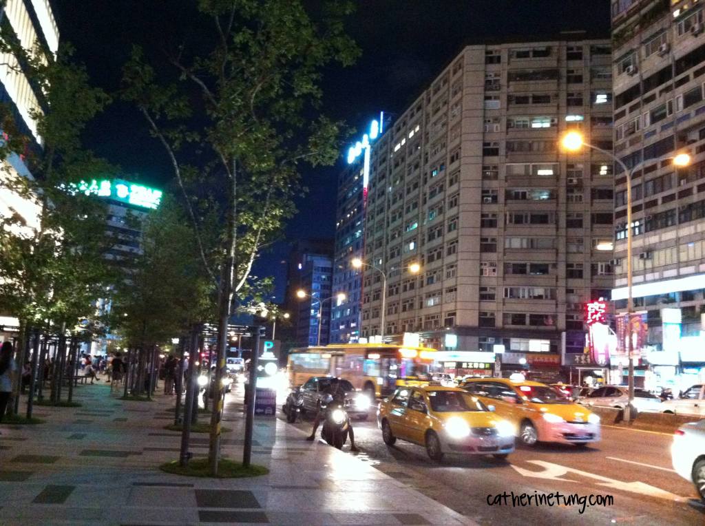 Taipei city at night
