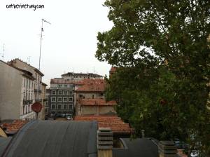 view from outside my window in Italy