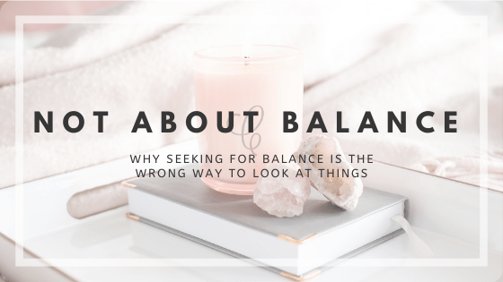 Why it is Never About ‘Balance’
